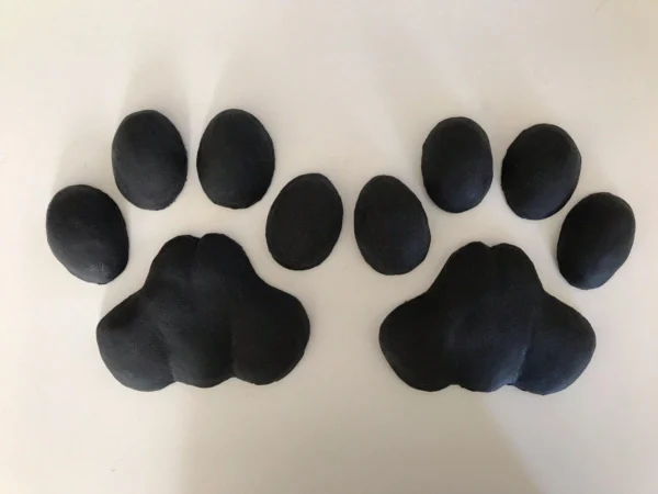 Feet paw pads for canine and feline fursuits