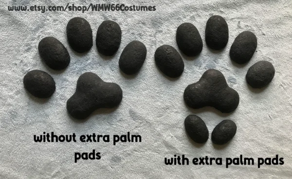 New canine silicone paw pads for handpaws