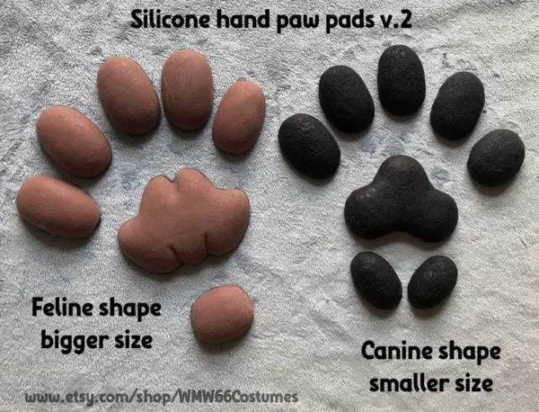 New canine silicone paw pads for handpaws