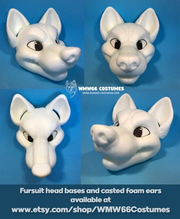 Fursuit ears made of expanding foam