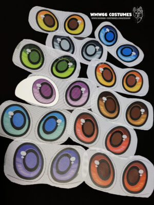 1 2D acrylic fursuit eye blanks - shape A