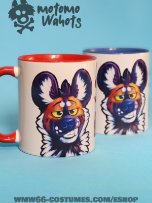 African wild dog mug